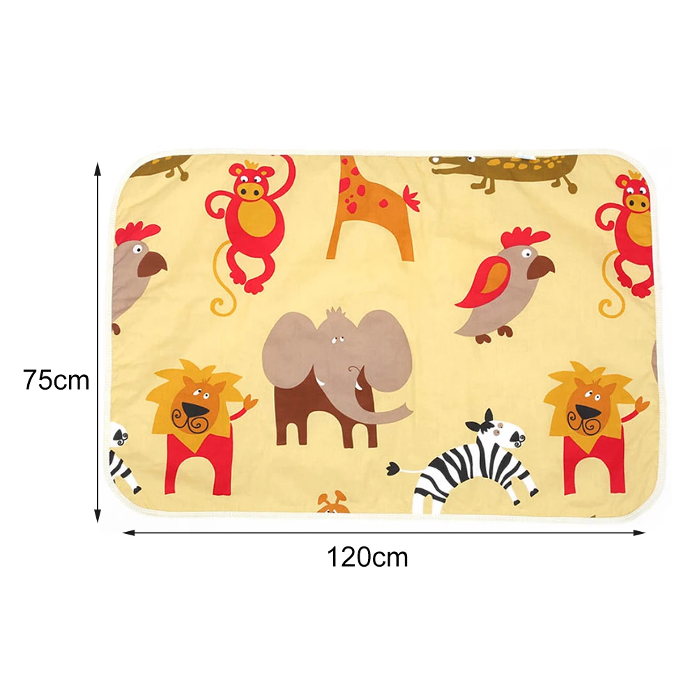 

3 Layers Baby Changing Pads Waterproof Changing Mat Cover Climbing Pad Cartoon Newborn Diaper Pad For Infant Sleeping Bed Crib