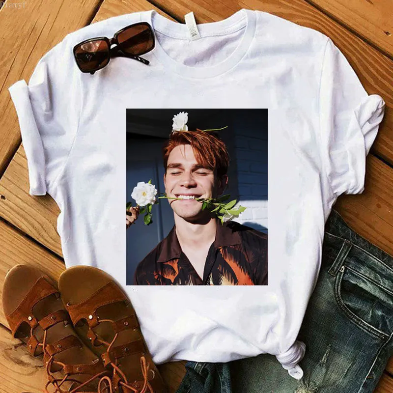 

Riverdale printed Women t shirt Harajuku O-neck short sleeve T-shirt Tops Fashion 90s Graphic Top Tee Female Tee shirt