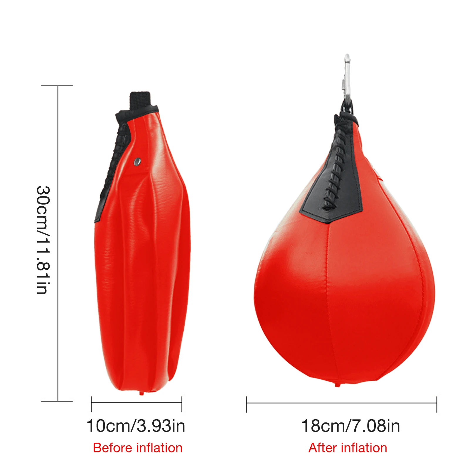 

Boxing Speed Ball Leather Hanging Punching Bag For Thai Fitness Boxing Speed Ball Adult Boxing Bag