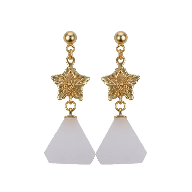 Женские золотые серьги ручной работы из нефрита и агата ювелирные изделия |