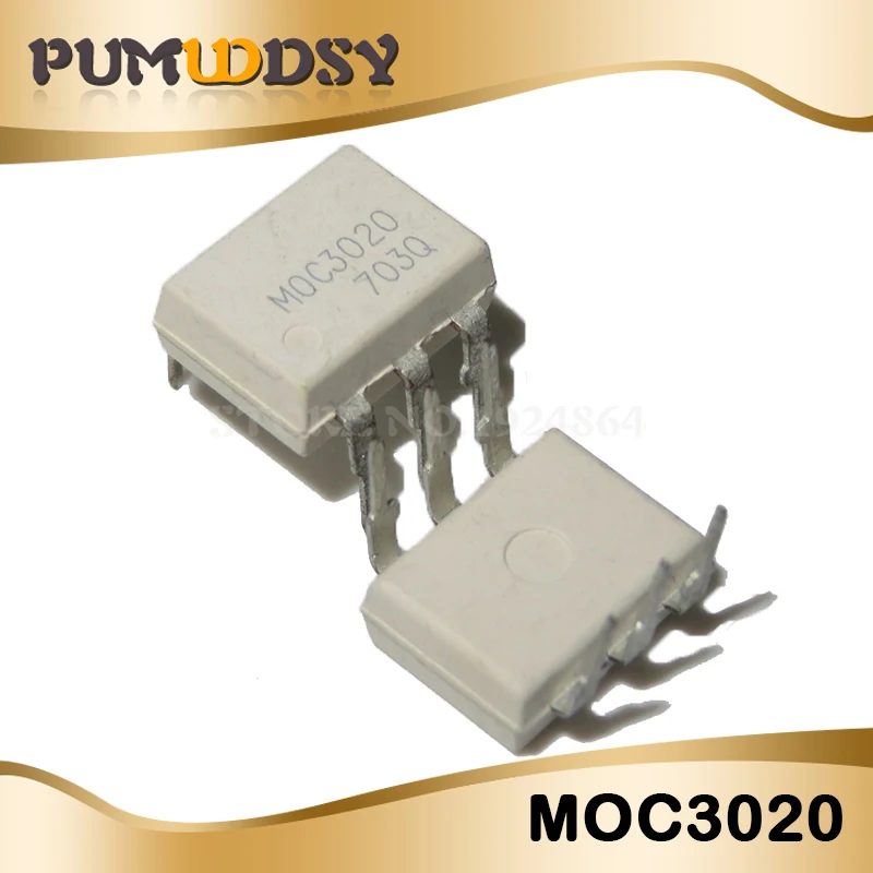 10 шт. MOC3020 MOC3021 MOC3022 MOC3023 MOC3041 MOC3043 MOC3052 MOC3061 MOC3062 MOC3063 DIP6 DIP и IC - Цвет: MOC3020
