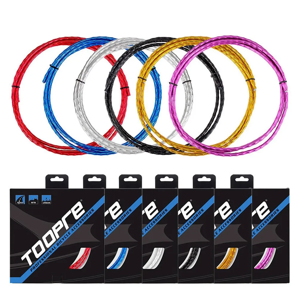 

Aluminum Alloy Bicycle Brake Cable Outer Tube Fish Bone Line Bamboo Pipe Sleeve MTB Road Bike Accessories 20*20*1.8CM
