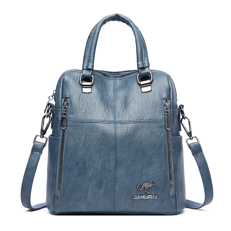 2021 многофункциональные женские кожаные рюкзаки высокого качества Sac Dos женский