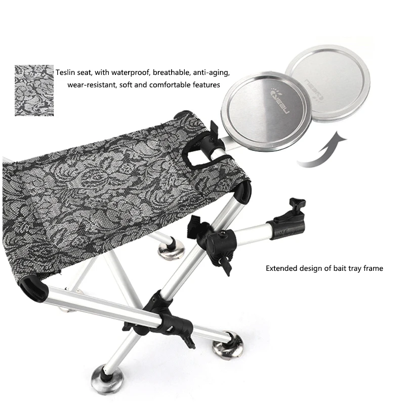 Легкий уличный складной стул для кемпинга рыбалки качественная нержавеющая