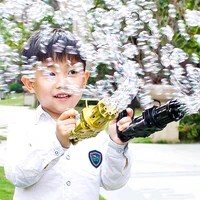 new toy kids gatling bubble gun summer automatic soap water bubble machine for kid toddlers indoor outdoor wedding bubble