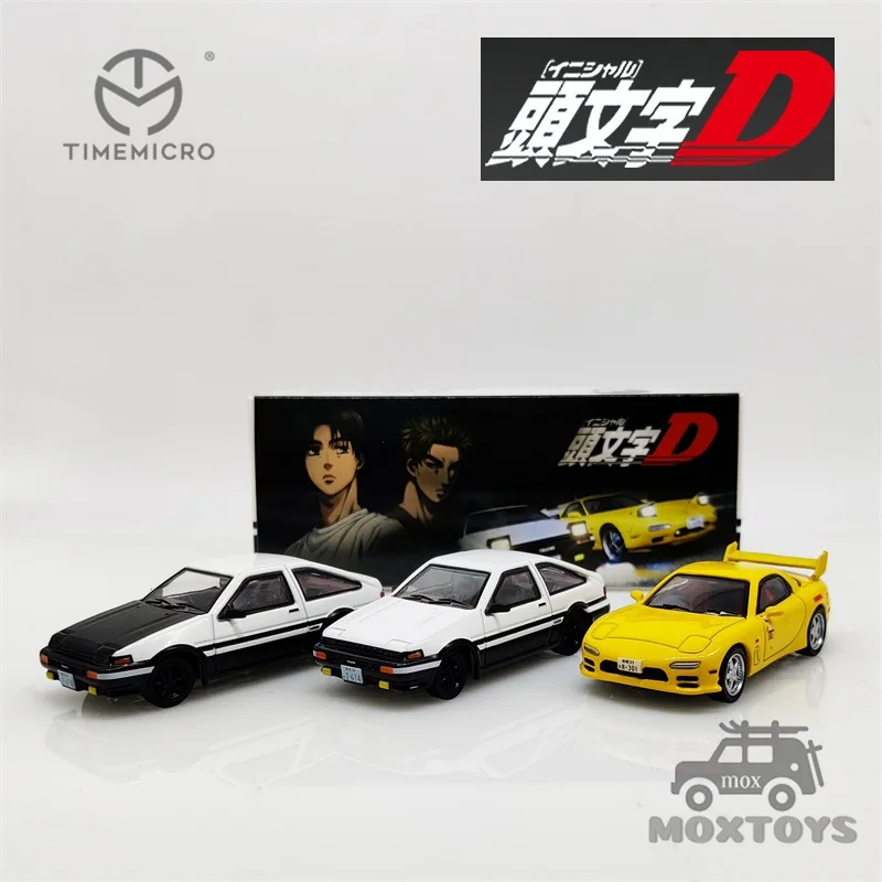 TimeMicro 1:64 Dream Initial D Mazda RX7/AE86, замкнутая версия, литая модель автомобиля TimeMicro 1:64 Dream Initial D Mazda RX7/AE86, замкнутая версия, литая модель автомобиля