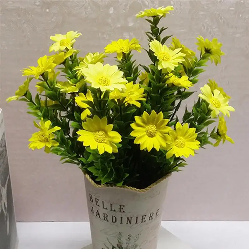 

6 Bunches Artificial Flower Bouquet Fake Silk Chrysanthemum Vase Flower