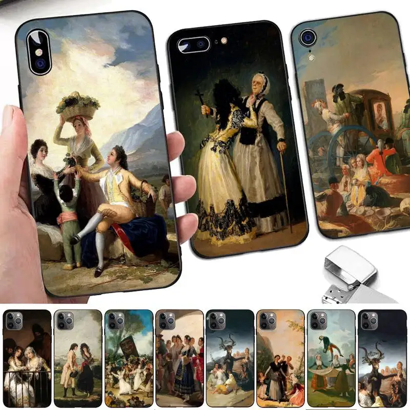 

Spain Francisco Goya Art Phone Case for iPhone 11 12 13 mini pro XS MAX 8 7 6 6S Plus X 5S SE 2020 XR case