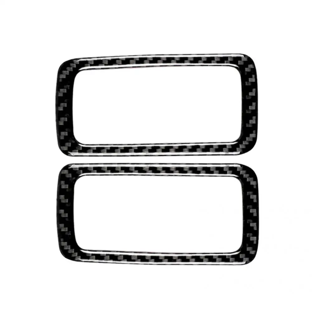 

Stunning 2Pcs Lightweight Car Rear Reading Lamp Trim Decal Carbon Fiber Panel Cover Heat-resistant