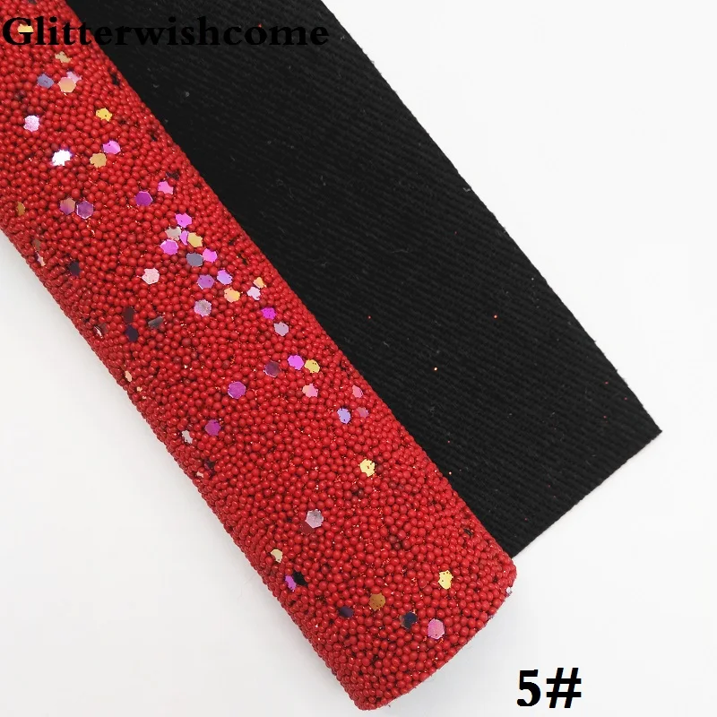 5 Glitterwishcome 21X29 см A4 размер винил для бантов жемчуг блеск кожаные листы для бантов, GM246A - Цвет: 5