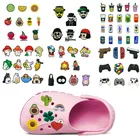 50 шт. Лидер продаж, фигурки из ПВХ, подвески для обуви, медицинский ЛГБТ-пистолет, геймпад, декор для забивания кофе, пива, фруктов, цветов, украшения садовая сандалия