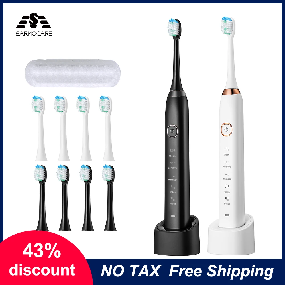 Электрическая зубная щетка S100 ультразвуковая беспроводная перезаряжаемая