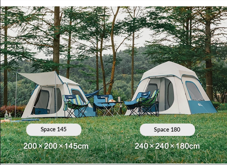 

Mobi Garden outdoor thickening automatic quick opening sunscreen thickening outdoor camping equipment portable folding