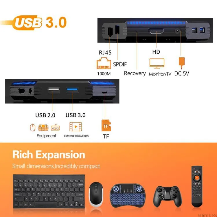 

Tv box HK1 RBOX R2 RK3566 8K 8g running Android 11.0 dual-band 1000m Bluetooth