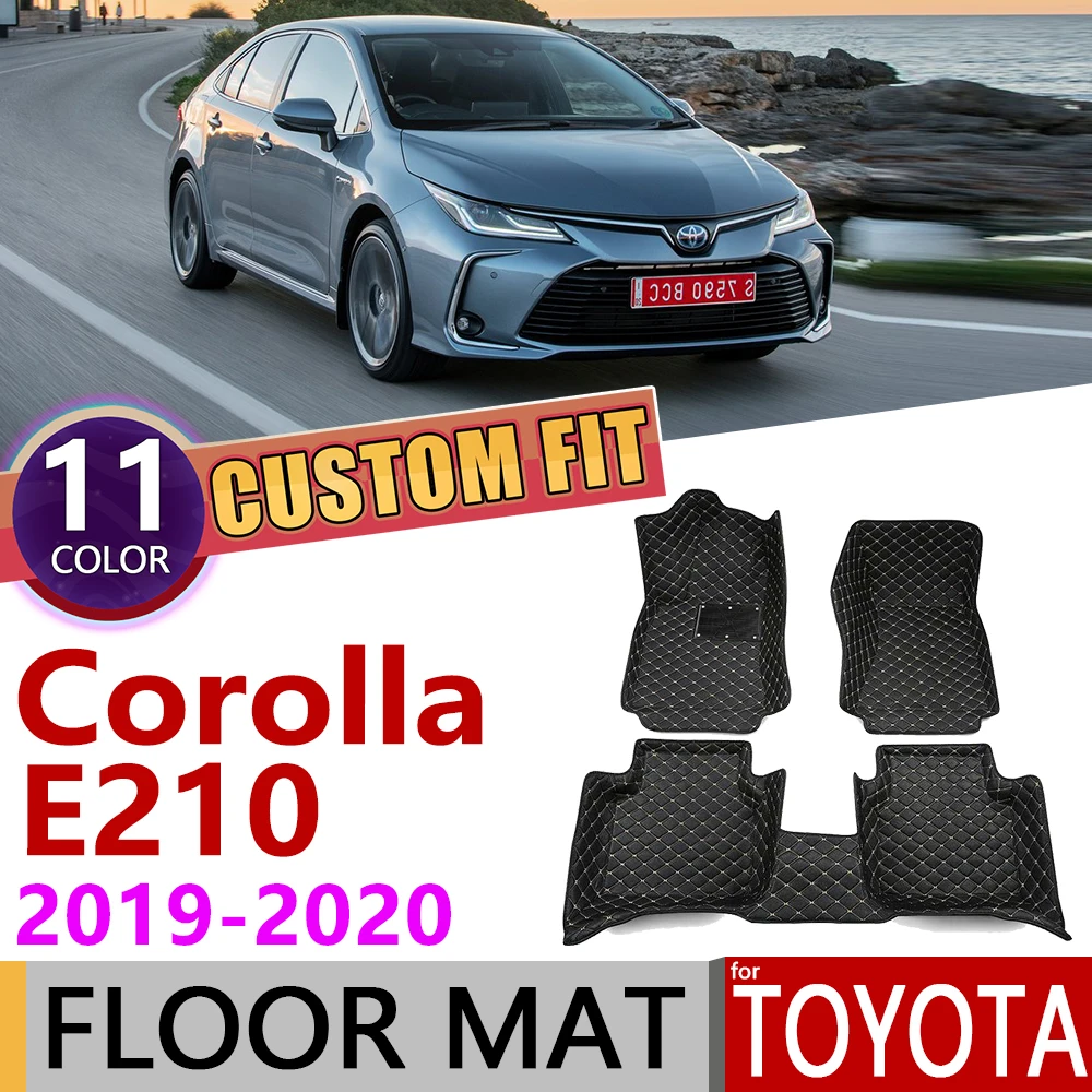 Кожаные автомобильные коврики на заказ для Toyota Corolla Altis E210 E 210 2019 ~ 2020 5 мест