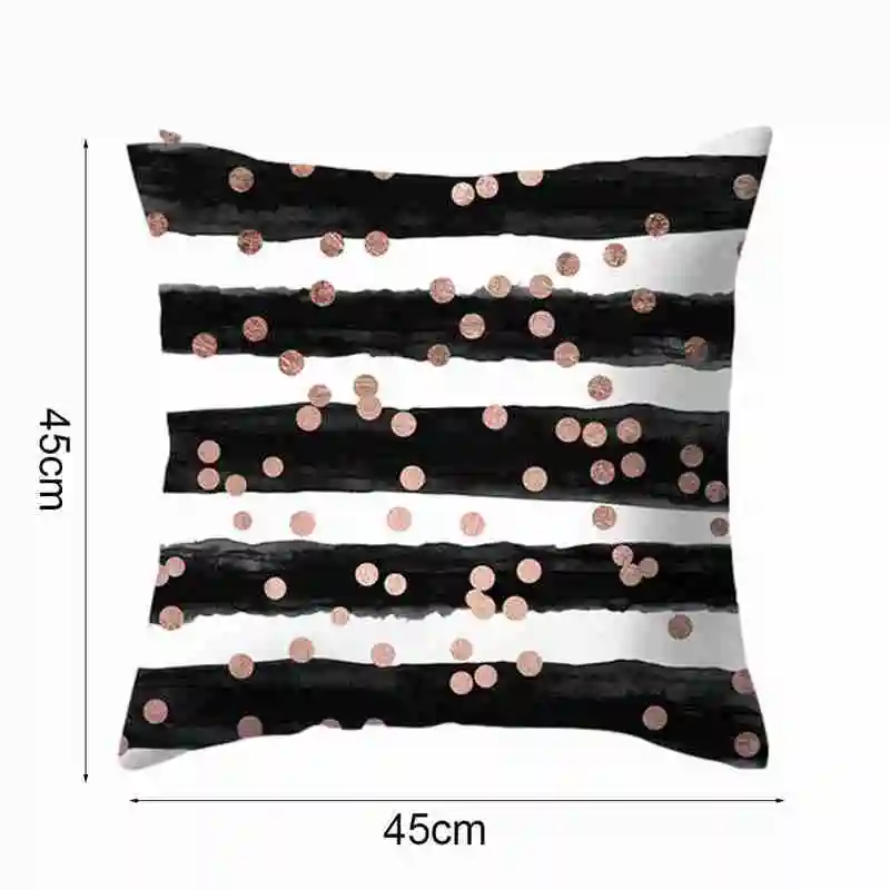 

Marble Geometric Rose Golden Coloful Cover Pillowcase Decor For Sofa Decorpillow Soft Home Super Cover 45x45cm Home X3O8