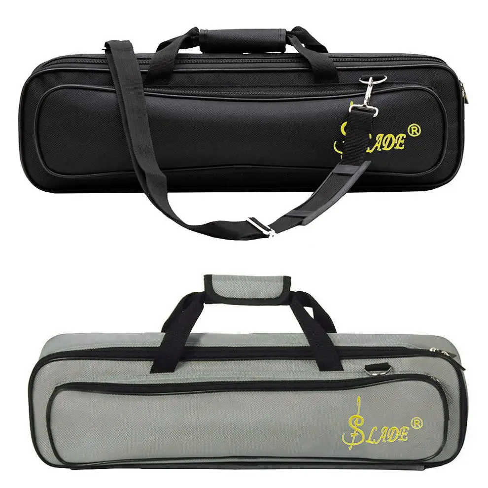 

Portable Flute Bag Oxford Cloth Sponge Thickened Soft Inner Liner with Shoulder Strap 2 Colors Optional Flute soft bag