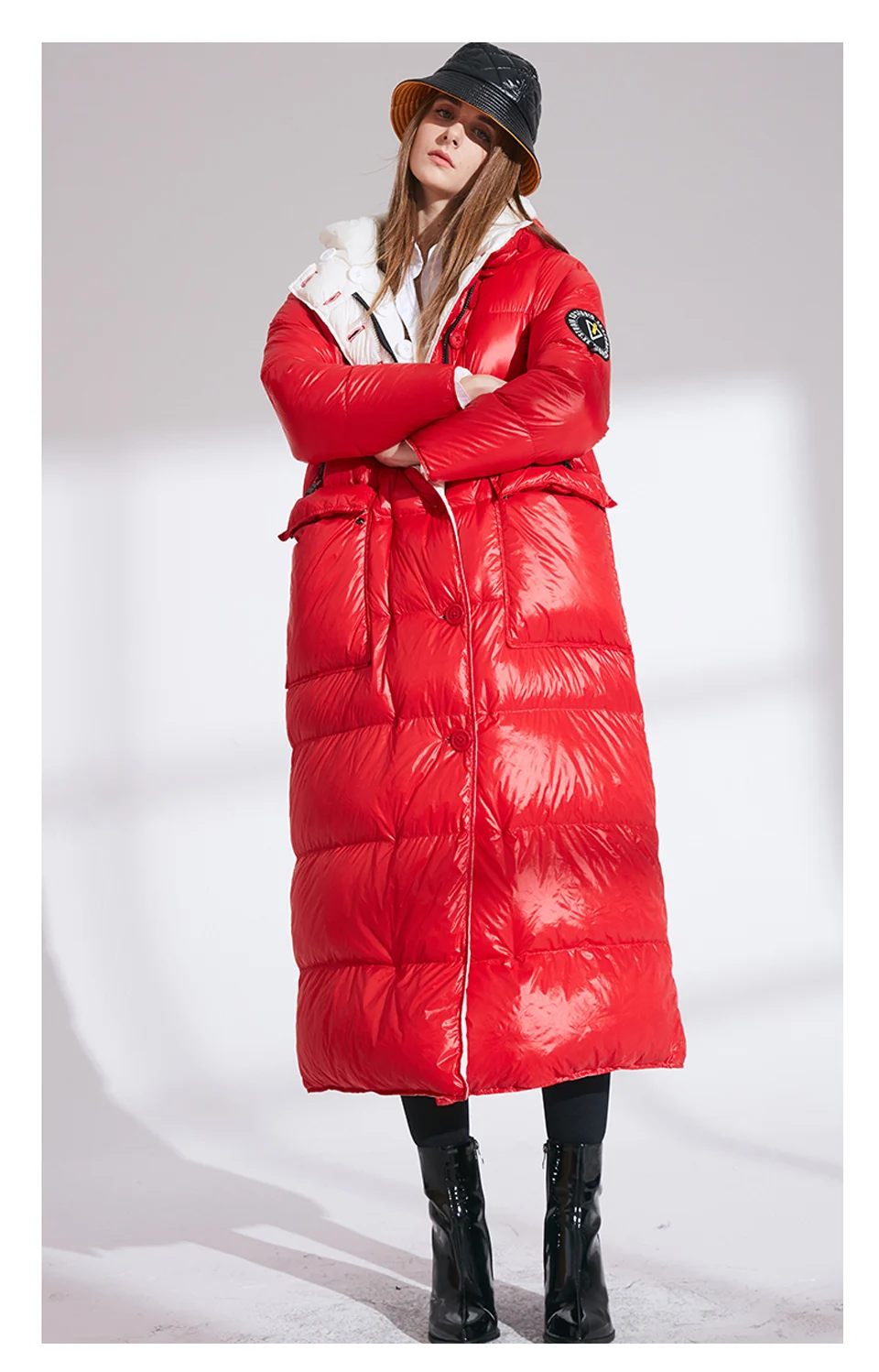 

Hooded Winter coat European style Warm Outwear 2020 New High Quality Winter Jacket Women Thick Parka Plus Size Long Bio