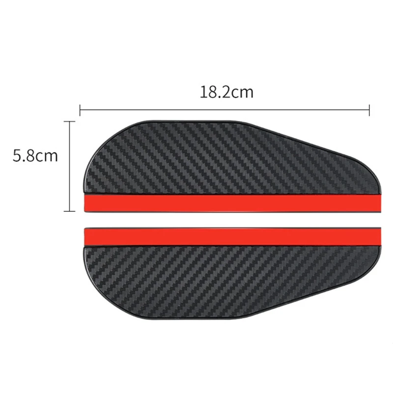 

2Pcs Carbon Fiber Car Rearview Mirror Rain Eyebrow Auto Car Rear View Side Rain Shield Snow Guard Sun Visor Shade Protector