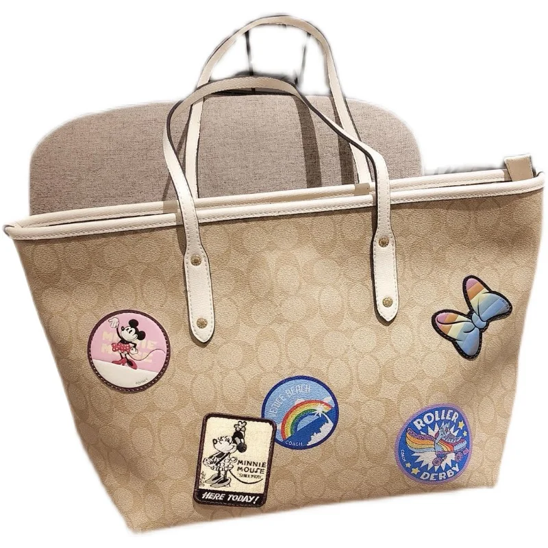 

Disney Ladies Big Bag Female 2021 New Trendy Fashion All-match Commuter Large-capacity Leather Shoulder Bag Convenient