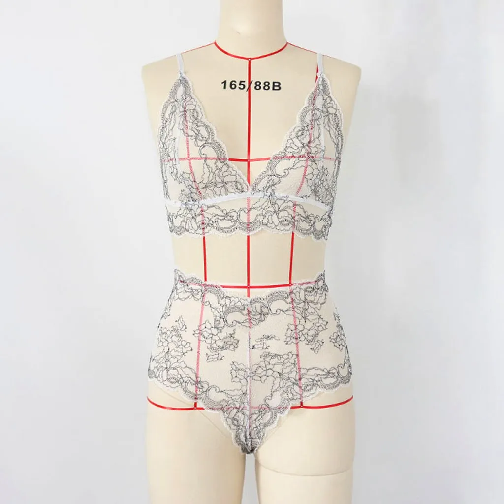 Сексуальное женское нижнее белье модное кружевное сексуальное с глубоким v