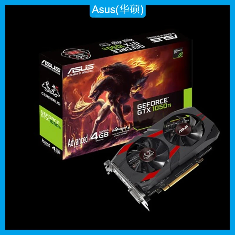 Игровая Видеокарта Asus CERBERUS-GTX1050TI-A4G Graphics NVIDIA GeForce GTX 1050 Ti Advanced Edition 4 ГБ GDDR5 |