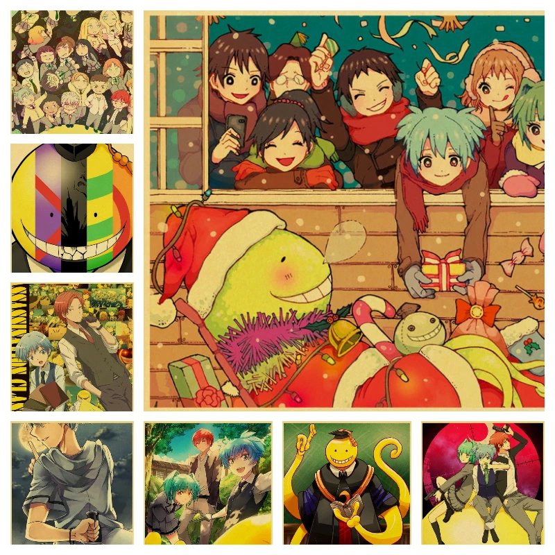 

Canvas Painting Wall Art Assassination Classroom Posters Japanese Anime Posters and Prints Room Decor Pictures for Home Decore