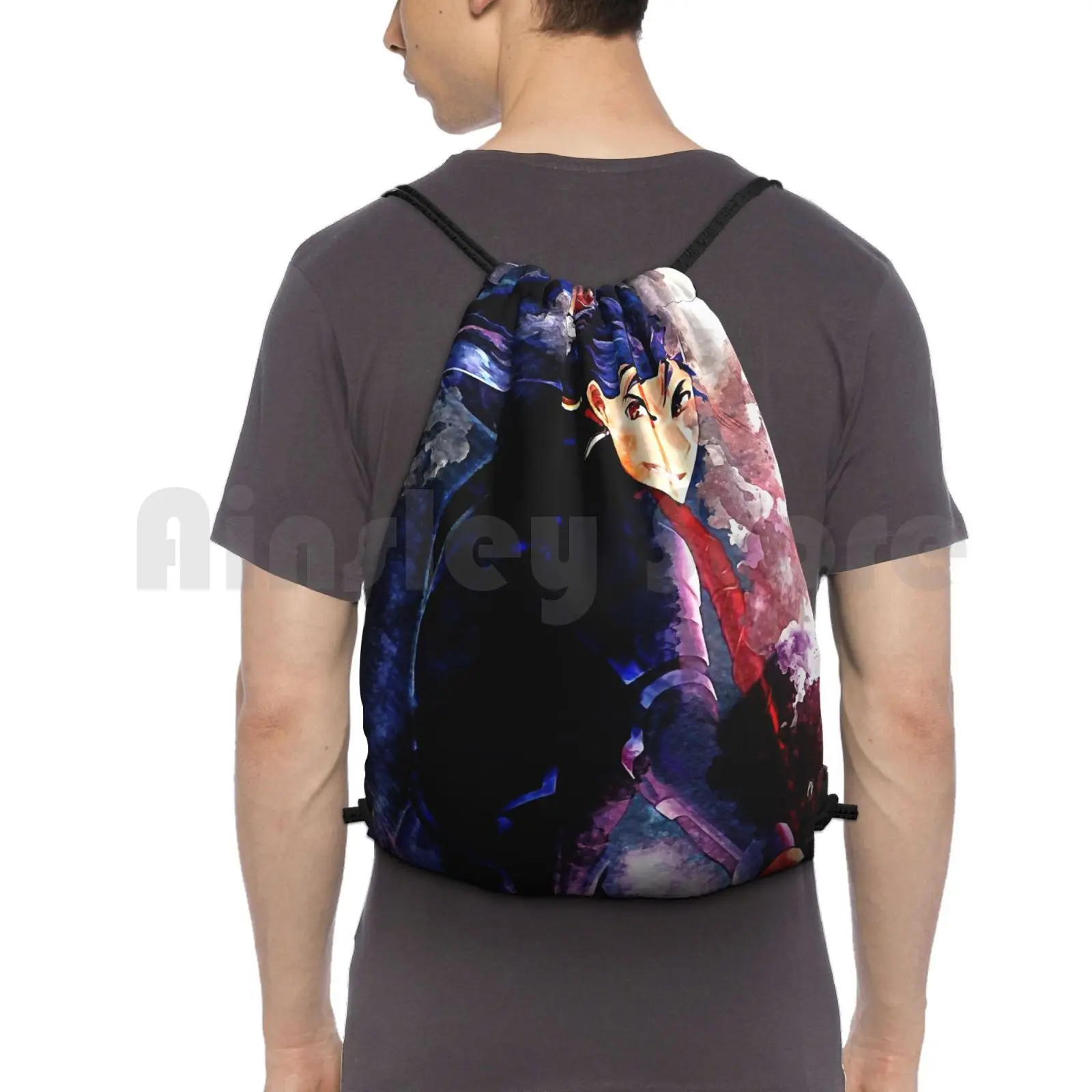 

Cuu Chulainn The Lancer Backpack Drawstring Bags Gym Bag Waterproof Cú Chulainn Cu Lancer Anime Manga Japan Fate Stay