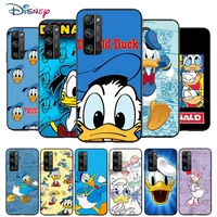 donald duck for huawei honor v30 20 pro x10 9s 9a 9c 9x 8x 10 9 lite 8 7 pro silicone soft black phone case