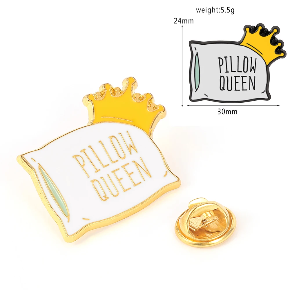 Персональная Подушка-кровать брошь с символом корона светильник подушка