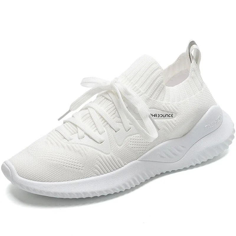 

Sportssingle shoe 2021 round head new summer net face breathable shallow lace-up casual shoes for women