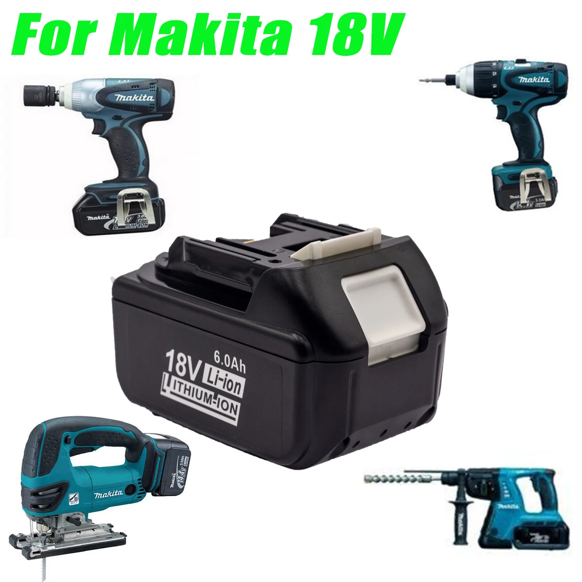 Сменный аккумулятор Makita 18 в 6 Ач совместим с BL1840 BL1850 BL1860 BL1815 BL1820 BL1830 | Электроника