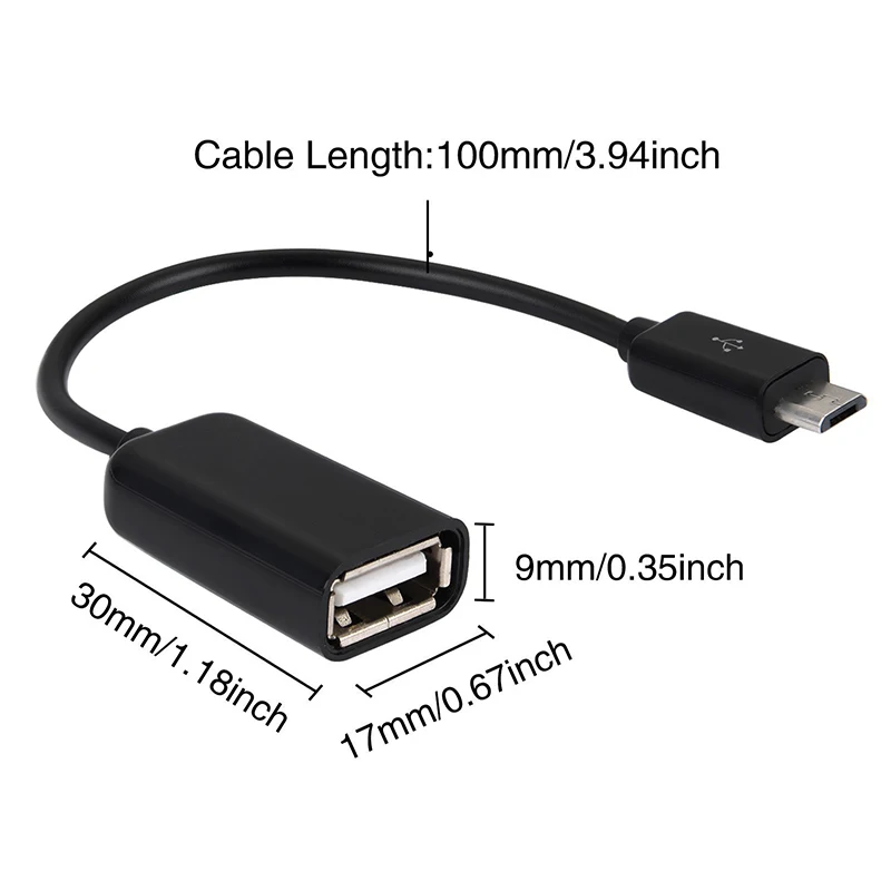 Портативный OTG микро USB папа к женскому интерфейс Синхронизация данных конвертер