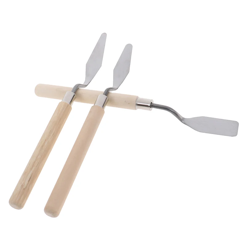 

Professional Stainless Steel Spatula Kit Palette Knife For Oil Painting Artist Oil Painting Tools Painting Knife School Supplies
