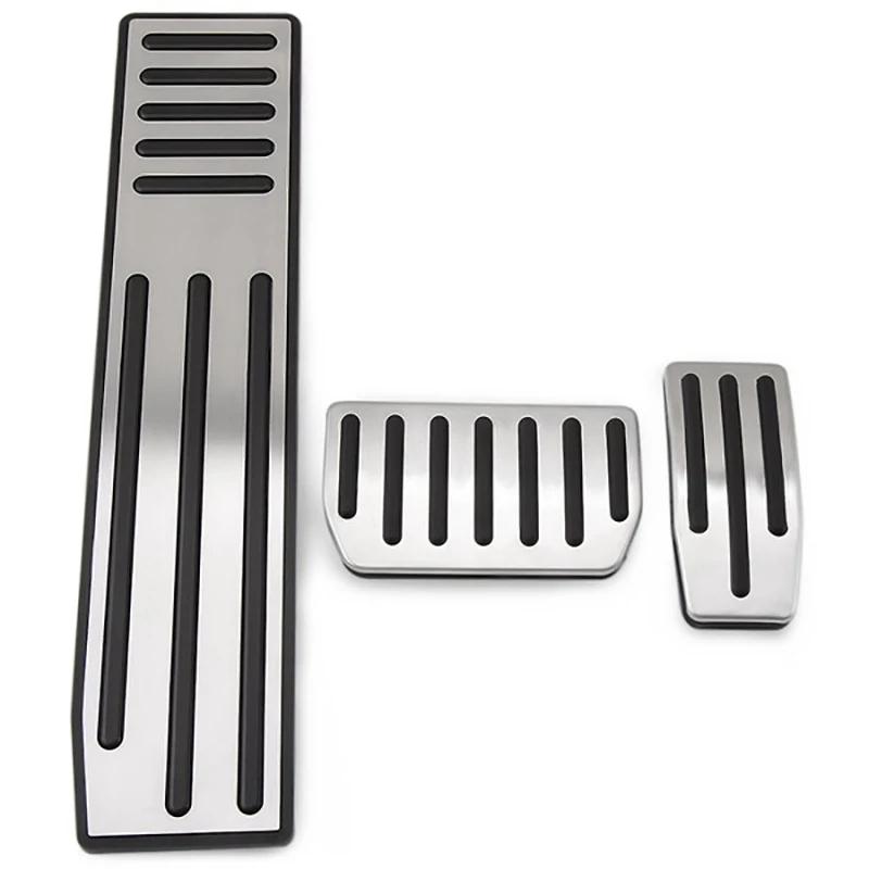 

NEW-for Tesla Model X Model S Car Stainless Steel Foot Pedal Pads Cover Brake Accelerator Rest Pedal Non Drill Accessories
