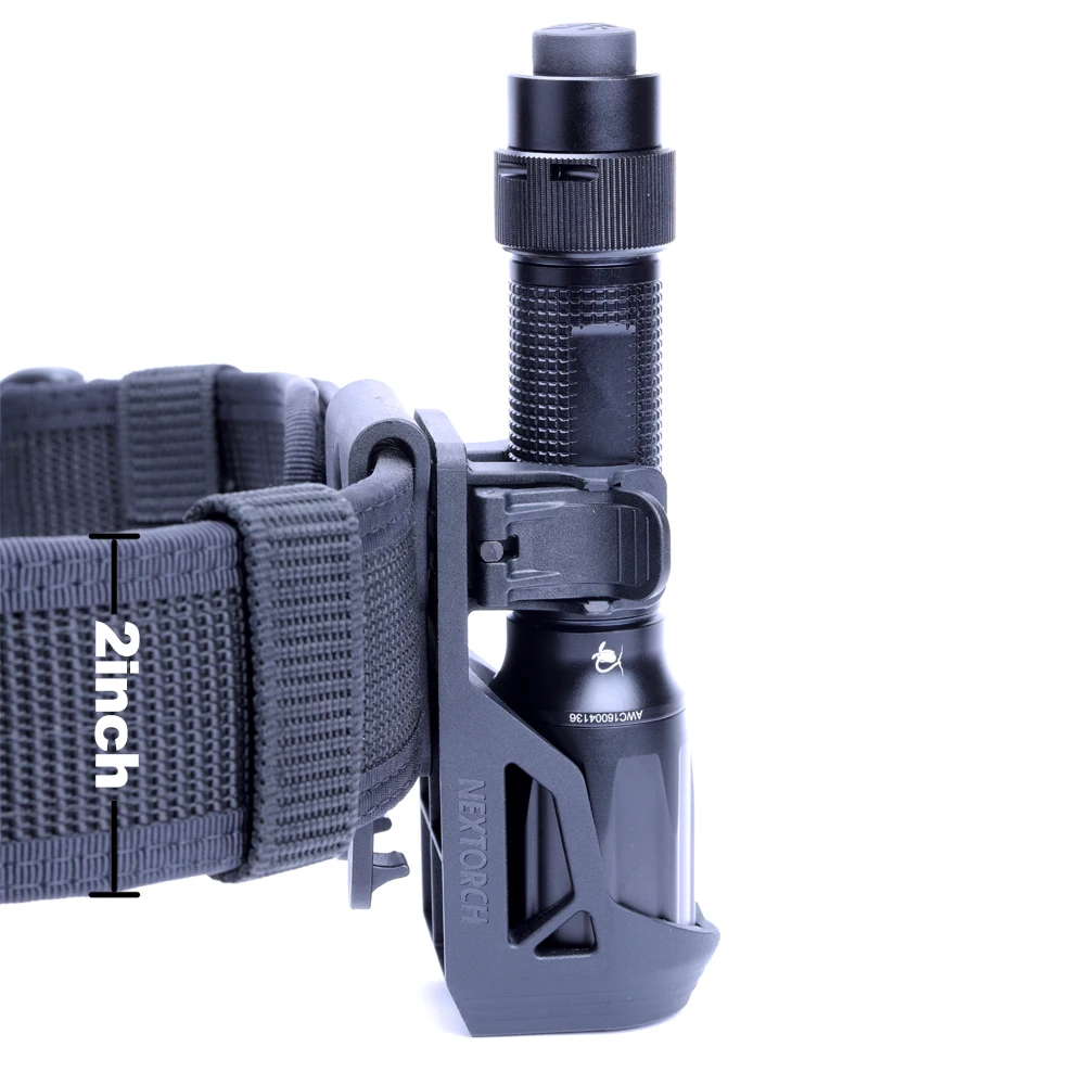 NEXTORCH 360 Degree Tactical Flashlight Holster Angle Rotatable Duable Holder V5 for 1&quot-1.25&quot |