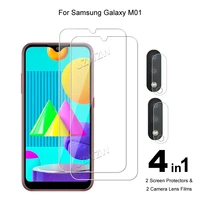 for samsung galaxy m01 camera lens film tempered glass screen protectors protective guard hd clear