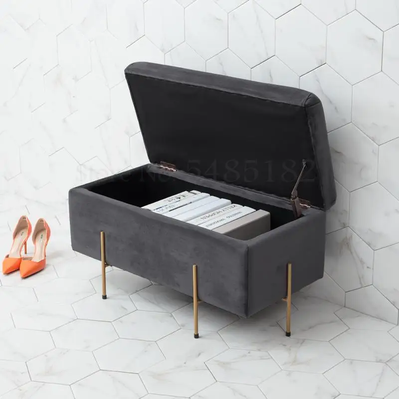 Ножной диван светильник роскошная Подставка для хранения кровать торцевый стул