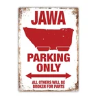 Jawa парковка только Ретро Винтаж жестяная вывеска Бар Паб домашний металлический плакат настенное Искусство Декор