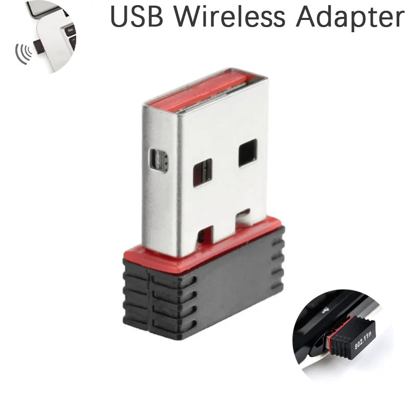 Дешевый беспроводной мини USB Wi-Fi адаптер 802.11N 150 Мбит/с USB2.0 приемник-ключ RTL8188