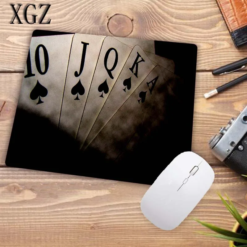 XGZ Funny Poker Gaming Mouse Pad Gamer Computer Mousepad Natural Rubber Mat Keyboard Desk Game 22X18CM Big Promotion | Компьютеры и