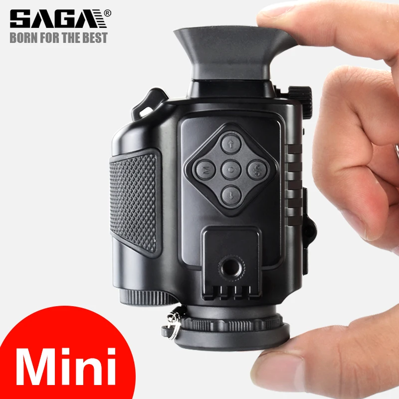 SAGA Мини цифровой Инфракрасный ночного видения монокуляр сфера 5 зум козырек imager для охоты кемпинга Открытый Охотник телескоп