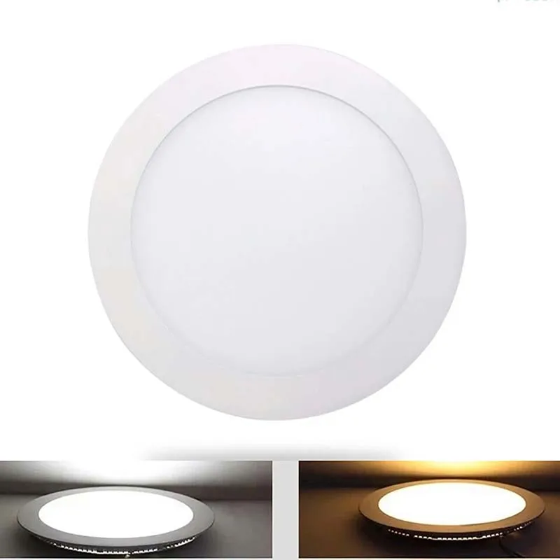 Ultra thin LED Panel Light Recessed LED Ceiling Light Spot Down Light with driver AC85-265V Warm White/Natural White/Cold White