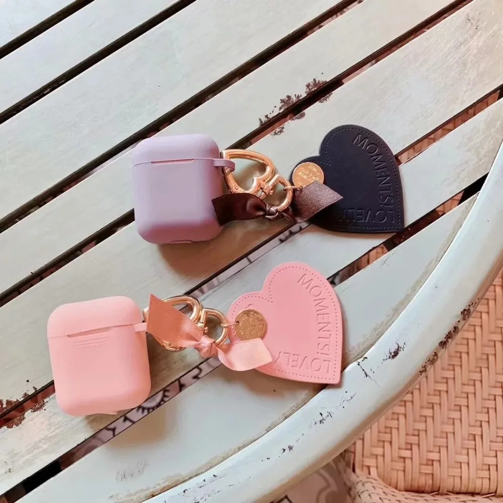 Чехол для наушников с Bluetooth для Airpods чехол s 1 2 Love украшение Мягкий силиконовый чехол для наушников для Apple Air Pods сумка для гарнитуры
