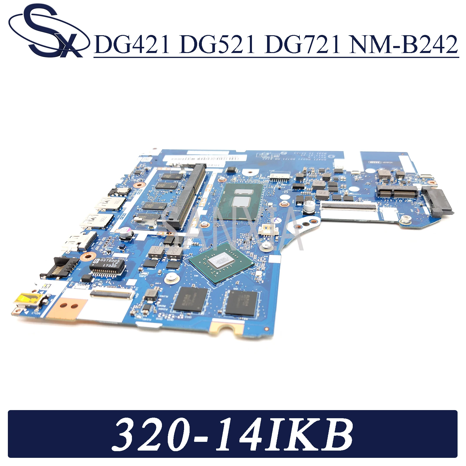kefu nm b242 laptop motherboard for lenovo ideapad 320 14ikb 14 inch original mainboard 4gb ram i5 7200u gt920mx free global shipping
