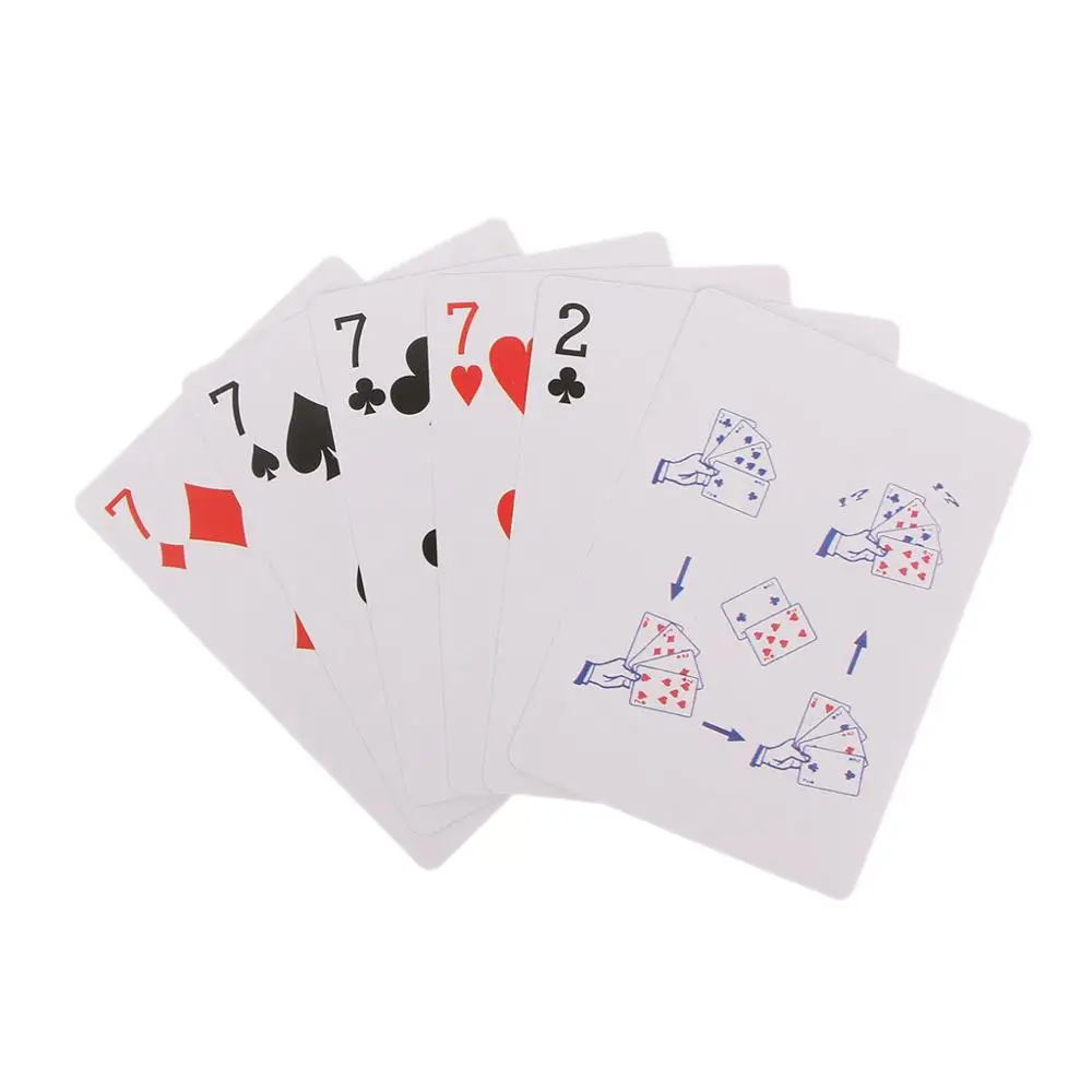 

4 Cards 7 To 2 Transformer Magic Tricks Magic Props Close Up Magic Toy Kids Toy
