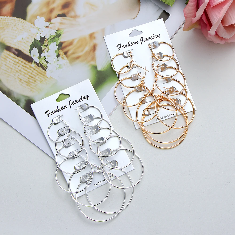 6 пар/партия Модный с кристаллами со стразами серьги цветком и жемчугом для