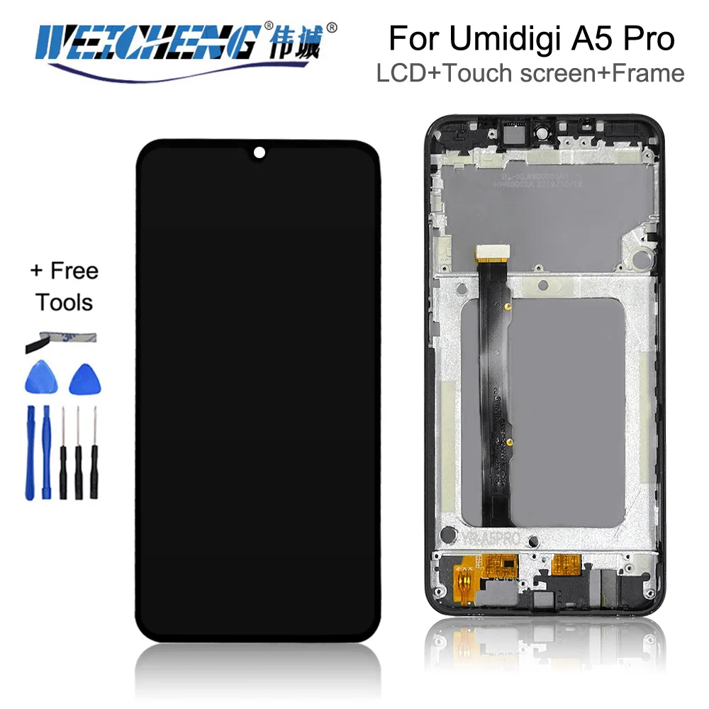 6 3 ''черный для UMI UMIDIGI A5 Pro ЖК дисплей и сенсорный экран с рамкой в сборе