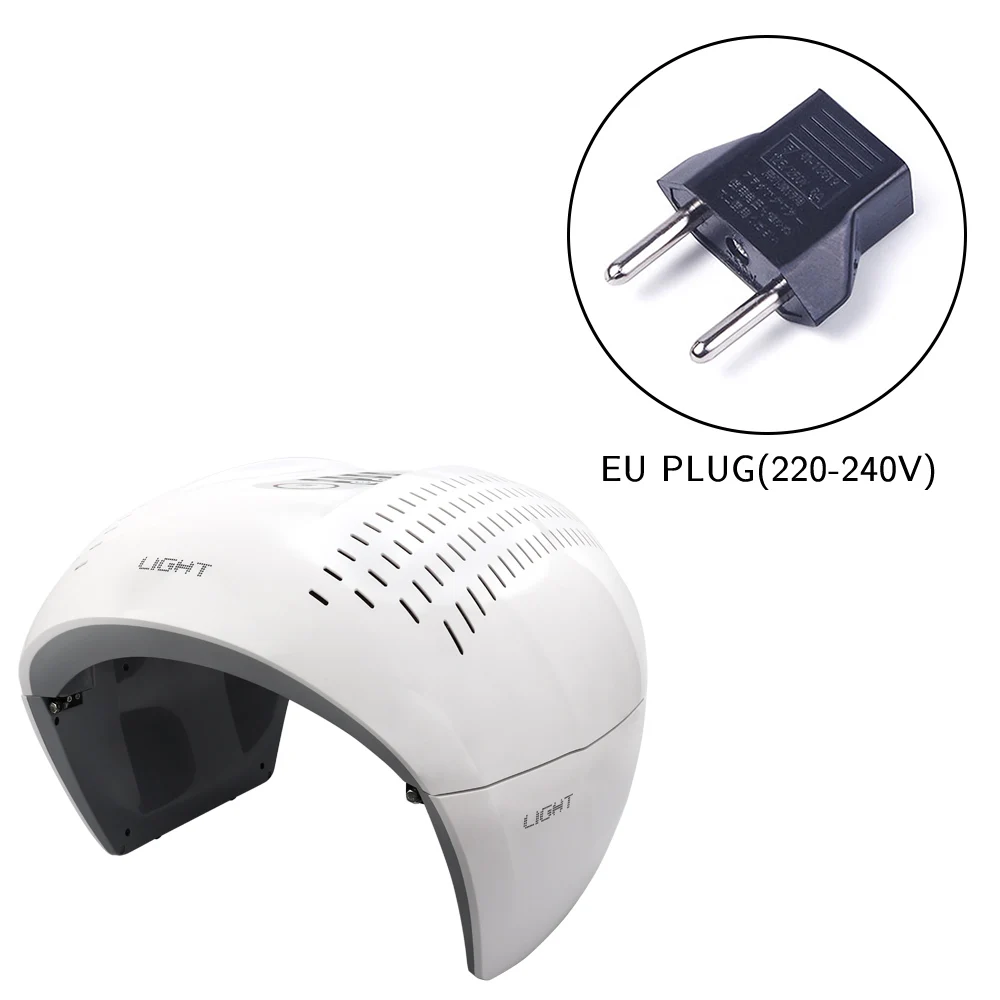 EU plug Deciniee 7 цветов PDT фотон, светодиодный свет маска для лица терапия по омоложению кожи анти-удаление морщин, акне уход за кожей косметическое устройство - Цвет: EU plug