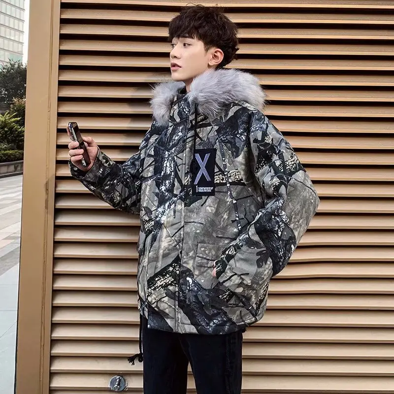 Мужская Уличная зимняя куртка-бомбер 2019 модная ветровка парка в стиле хип-хоп